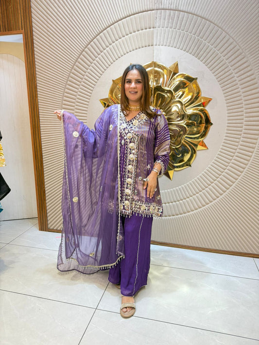 Beautiful Short Suit With Lace Work PC2103