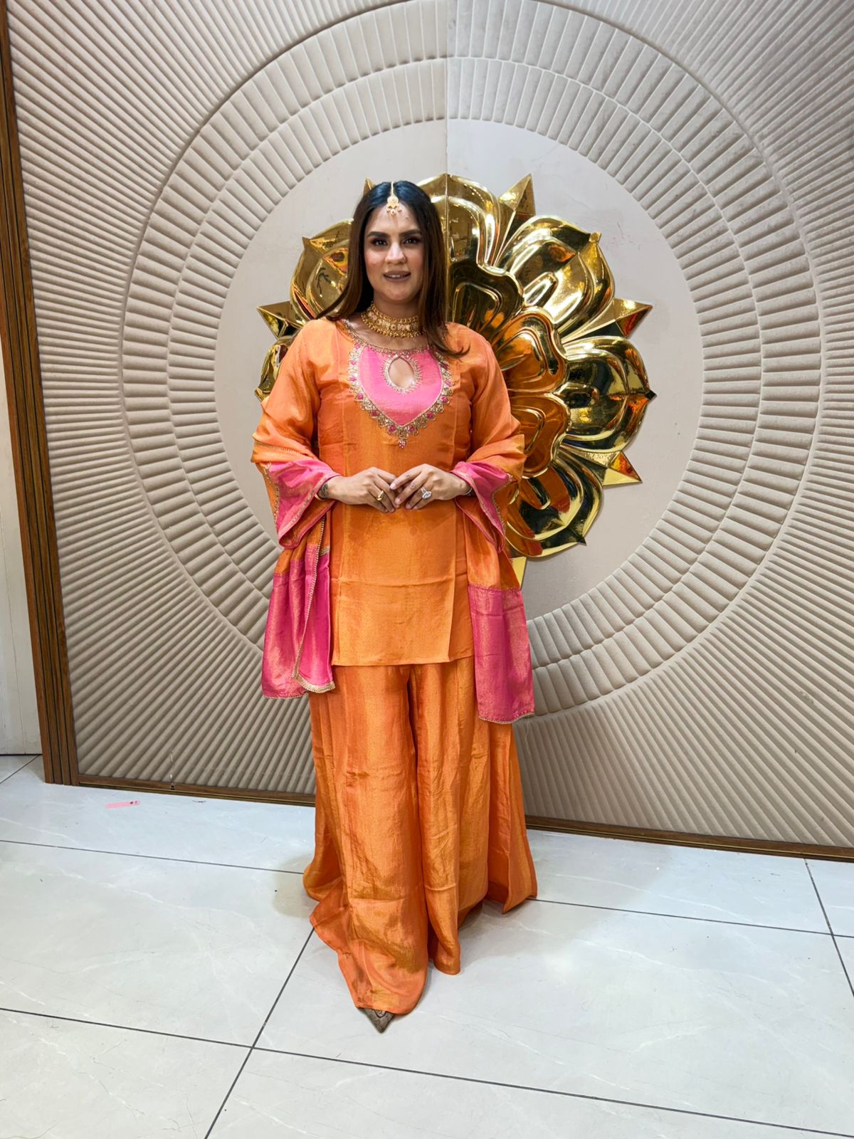 Beautiful Suit With Designer Neck PC2105