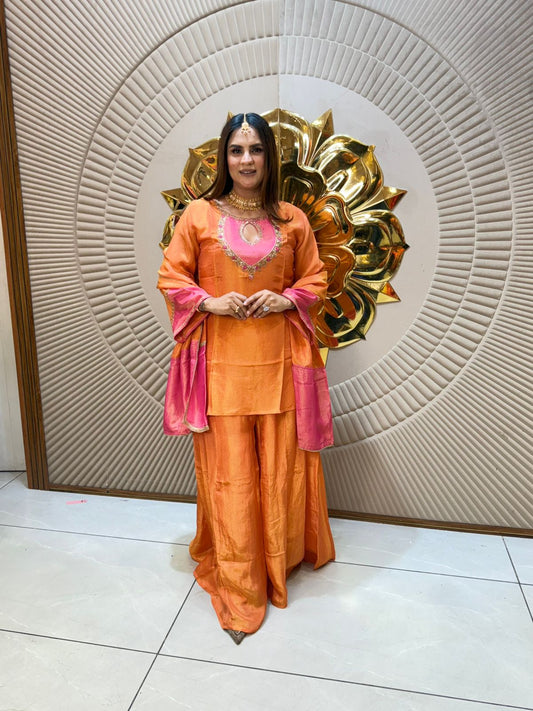 Beautiful Suit With Designer Neck PC2105