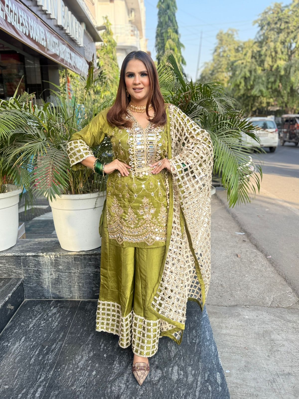 Beautiful Suit With Designer Dupatta PC2111
