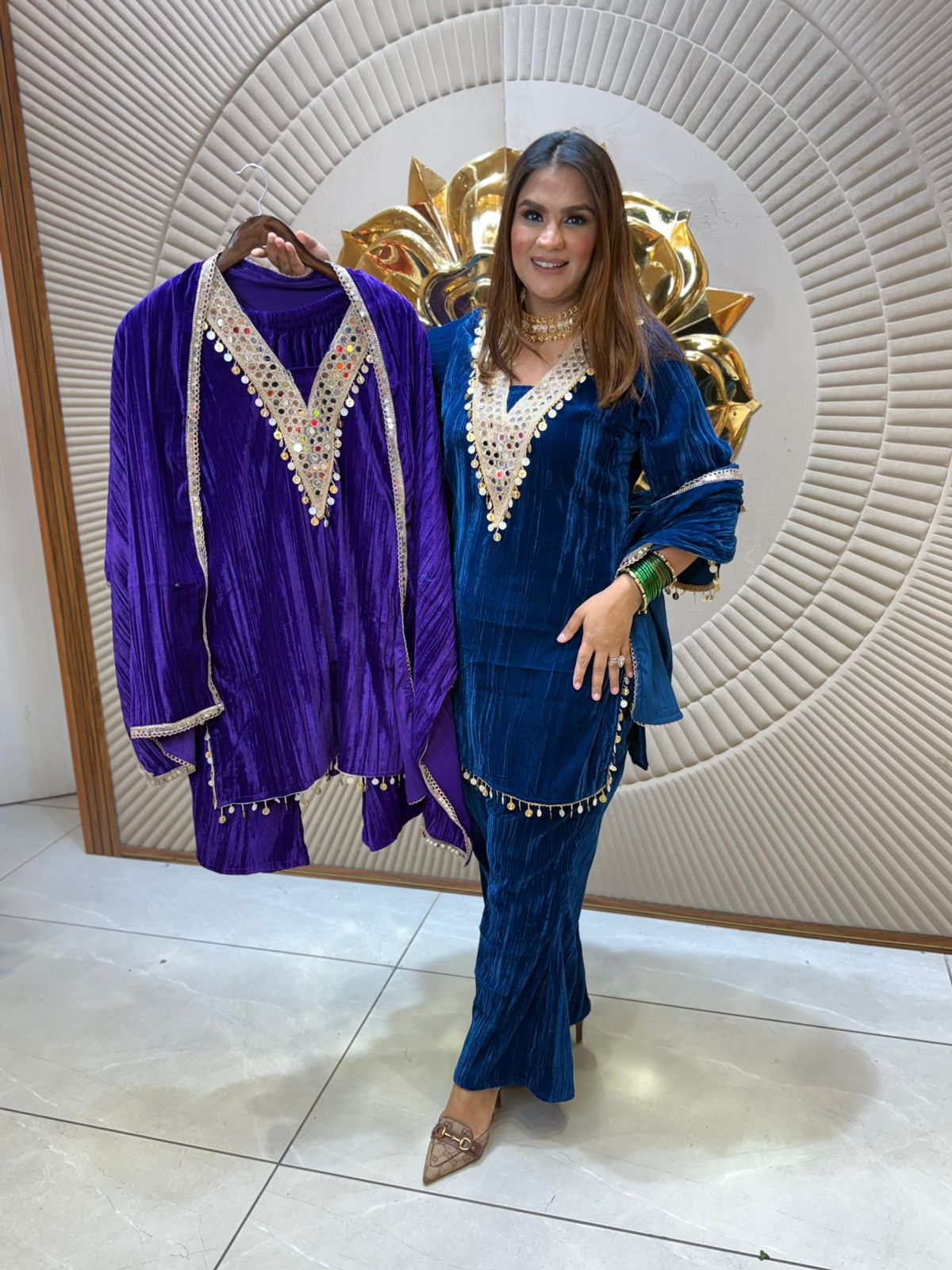 Elegant Velvet Suit PC2113