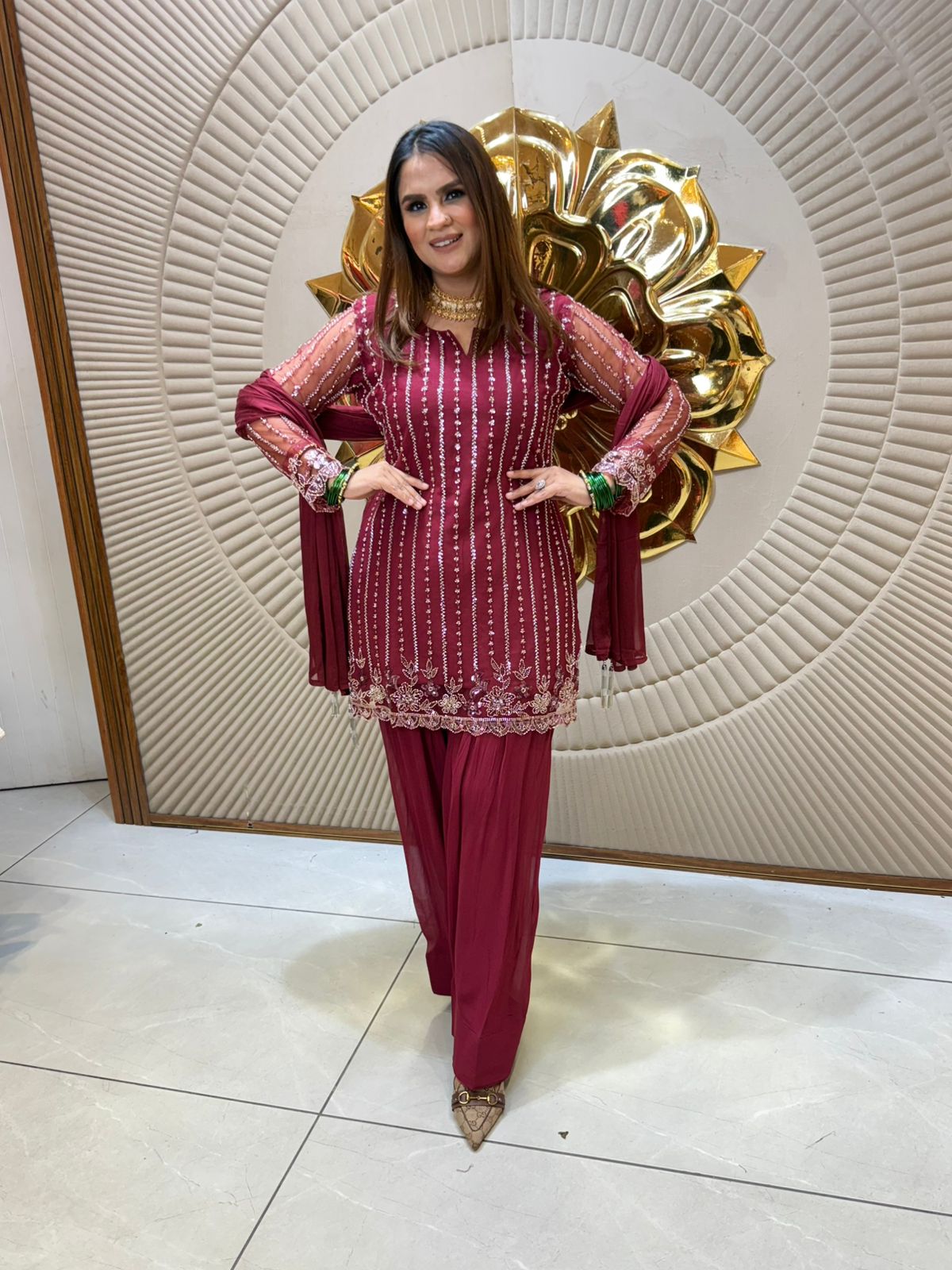 Beautiful Suit With Lace Work PC2115