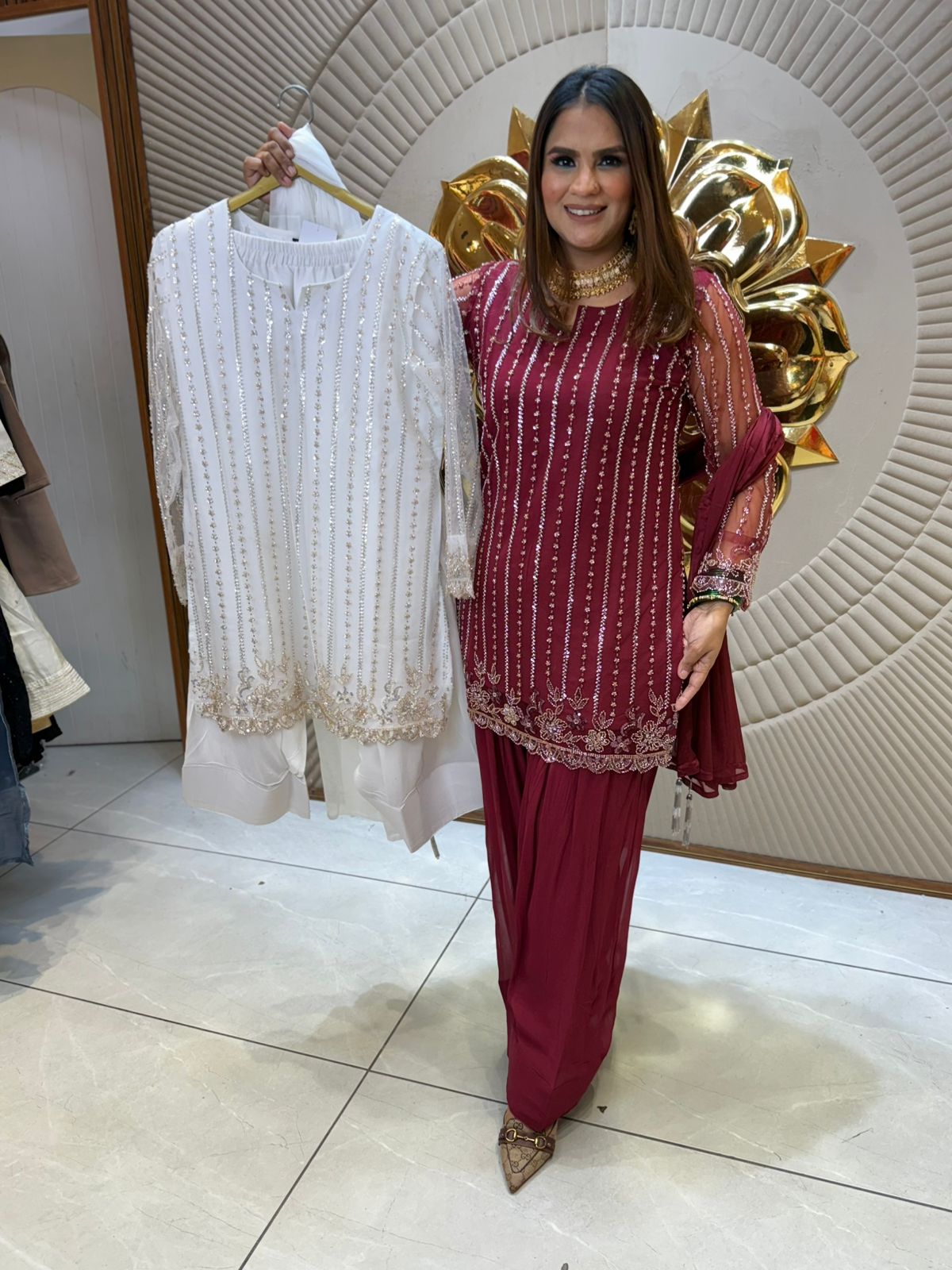 Beautiful Suit With Lace Work PC2115