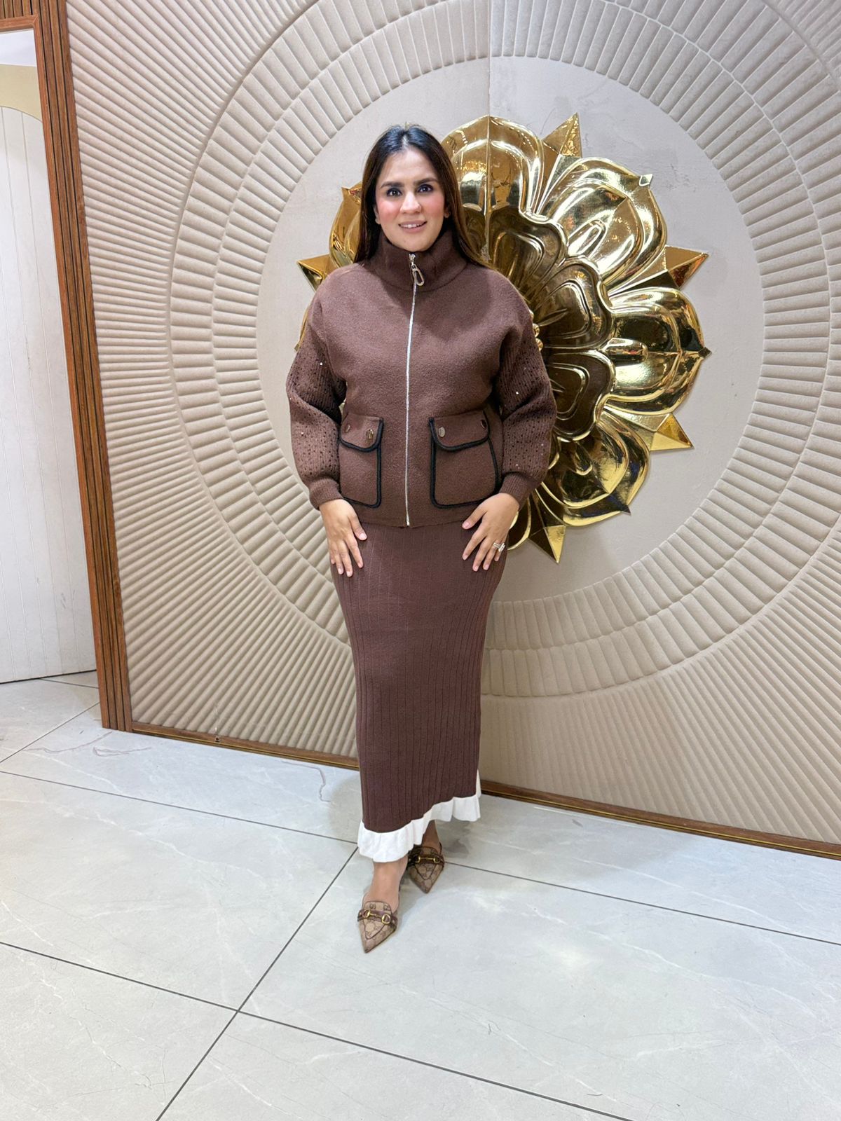 Jacket With Front Border Pockets PC2136