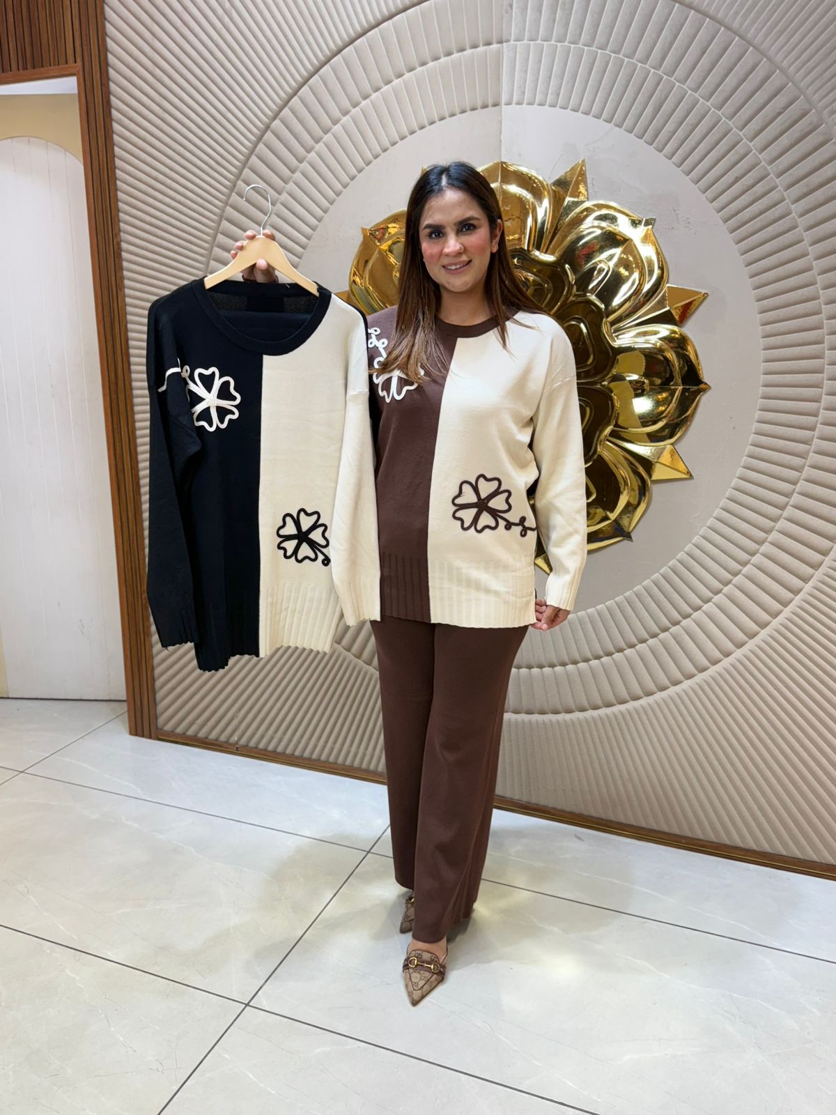 Beautiful Co-Ord Set With Embroidery Work PC2132