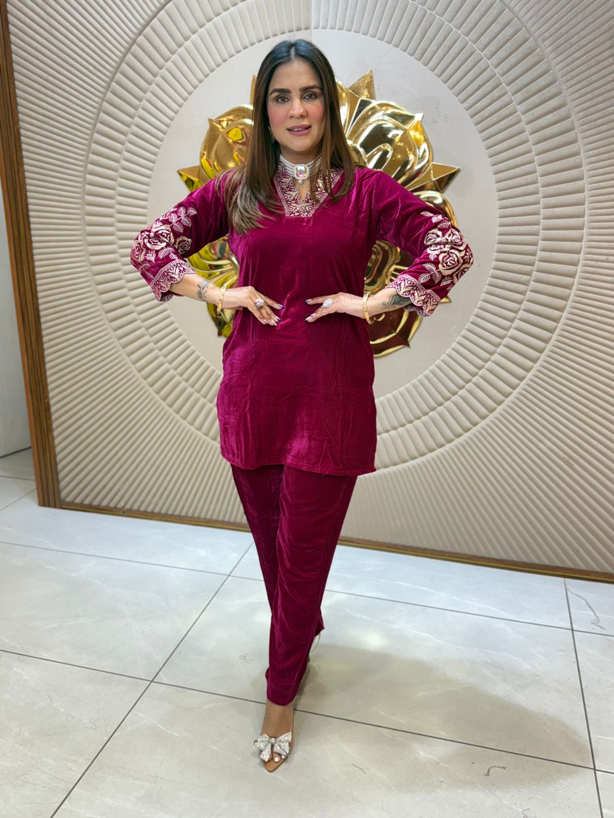 Elegant Velvet Dress PC2149