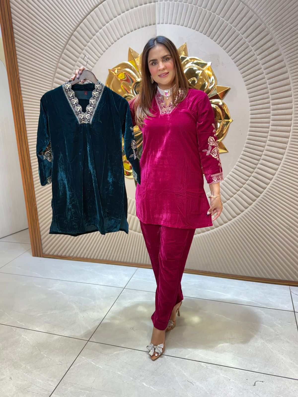 Elegant Velvet Dress PC2149