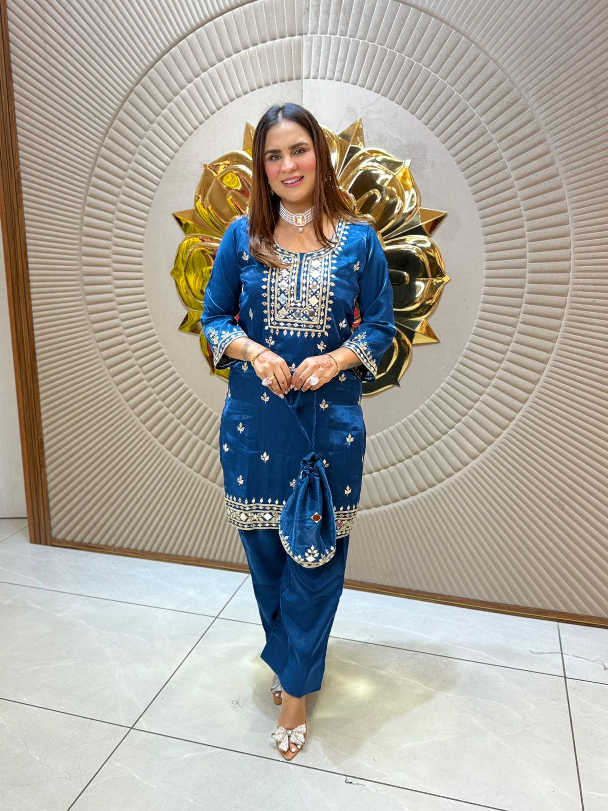 Beautiful Dress With Potli PC2150