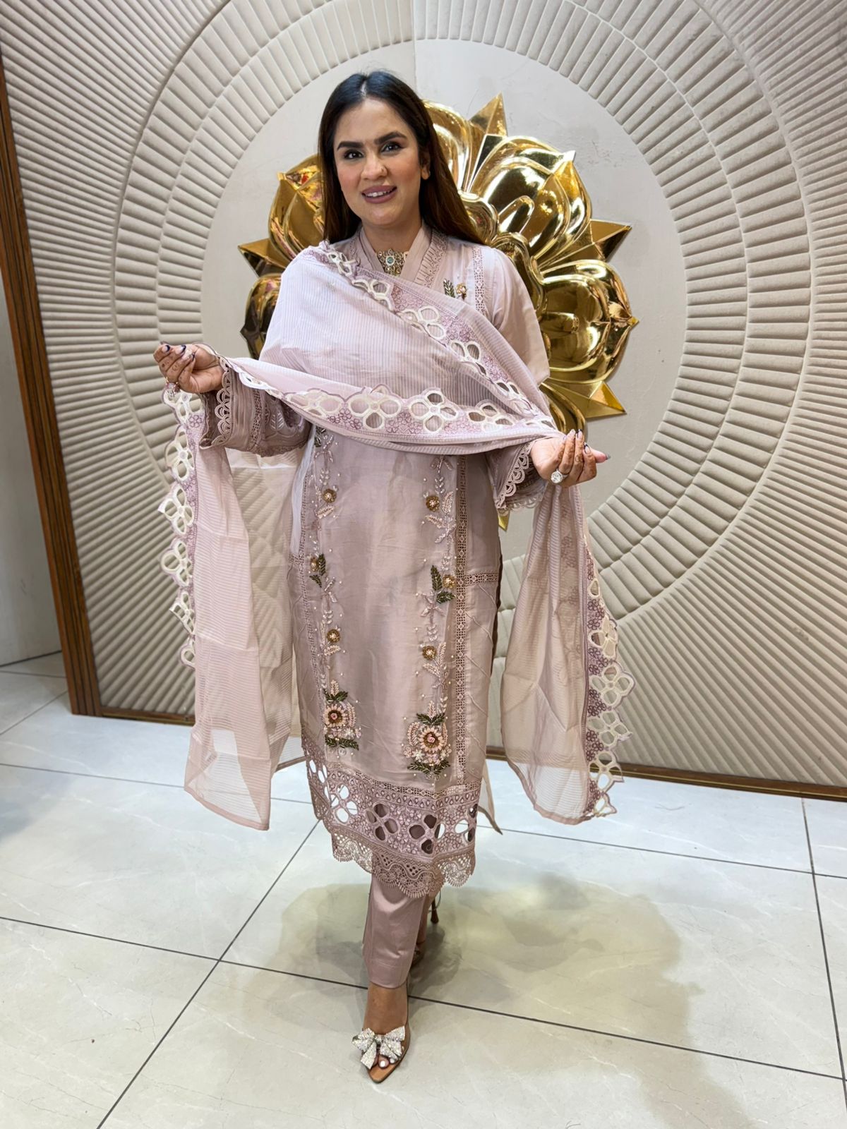 Elegant Suit With Designer Dupatta PC2156