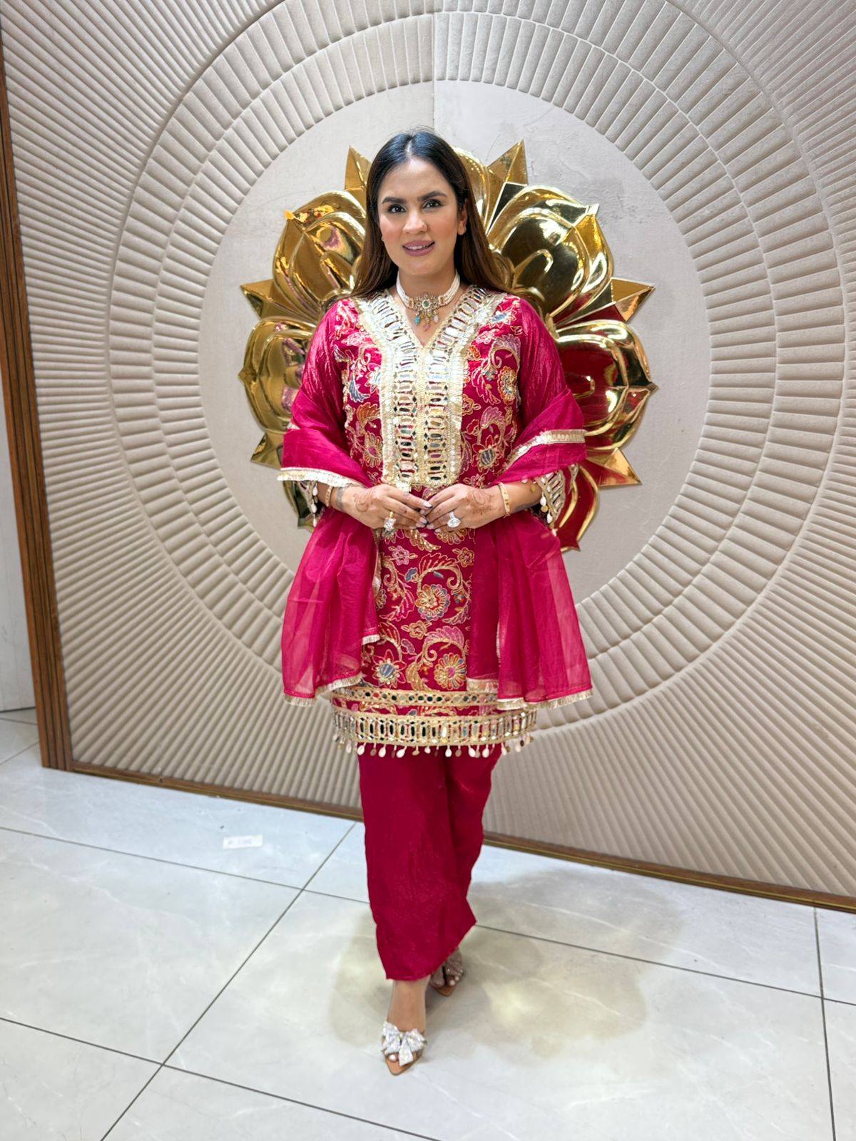 Beautiful Suit With Lace Work PC2158