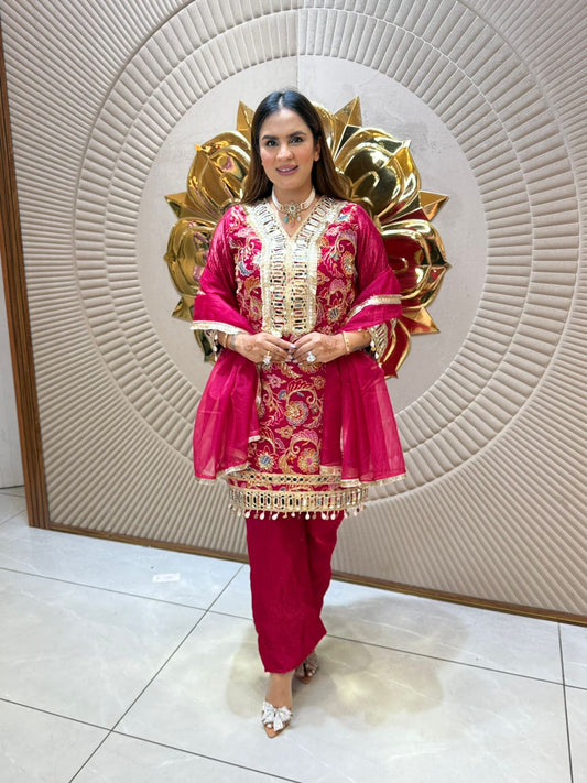 Beautiful Suit With Lace Work PC2158