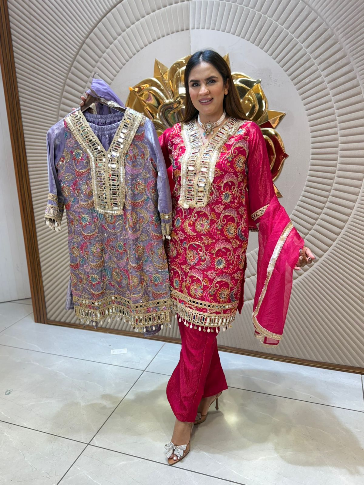 Beautiful Suit With Lace Work PC2158