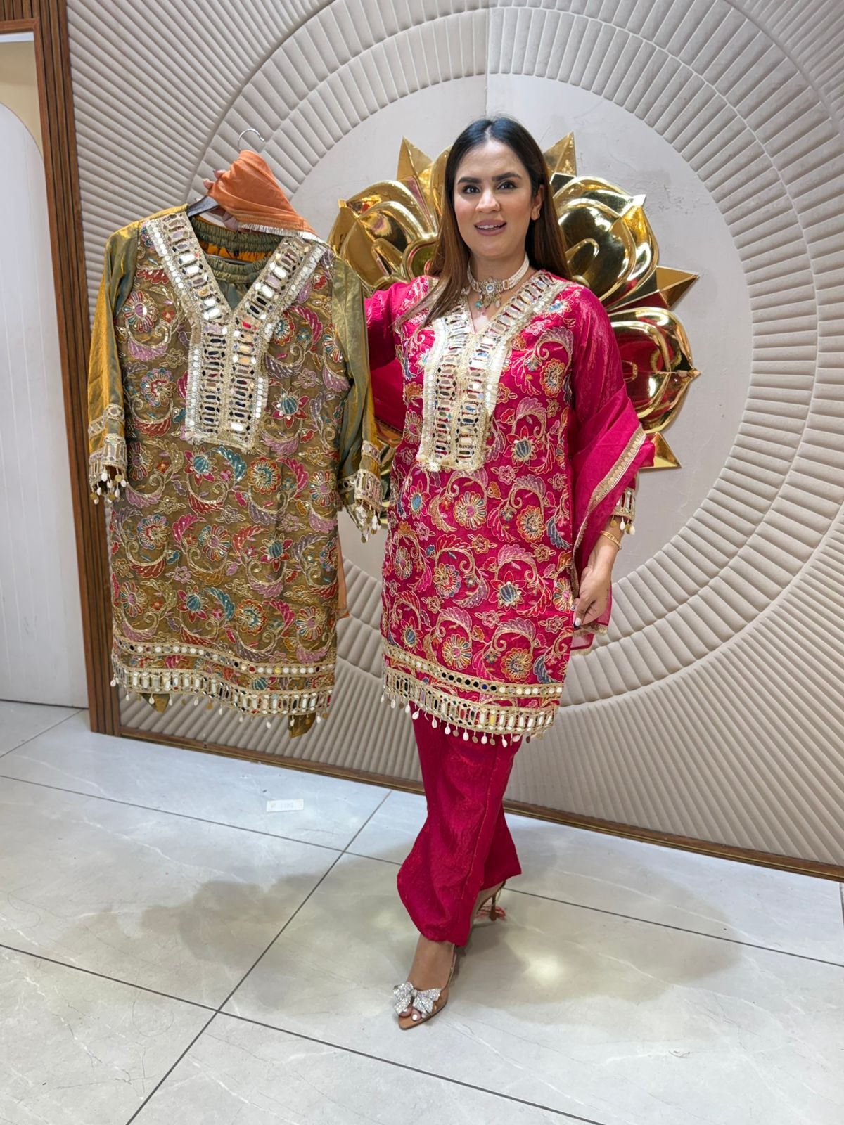 Beautiful Suit With Lace Work PC2158