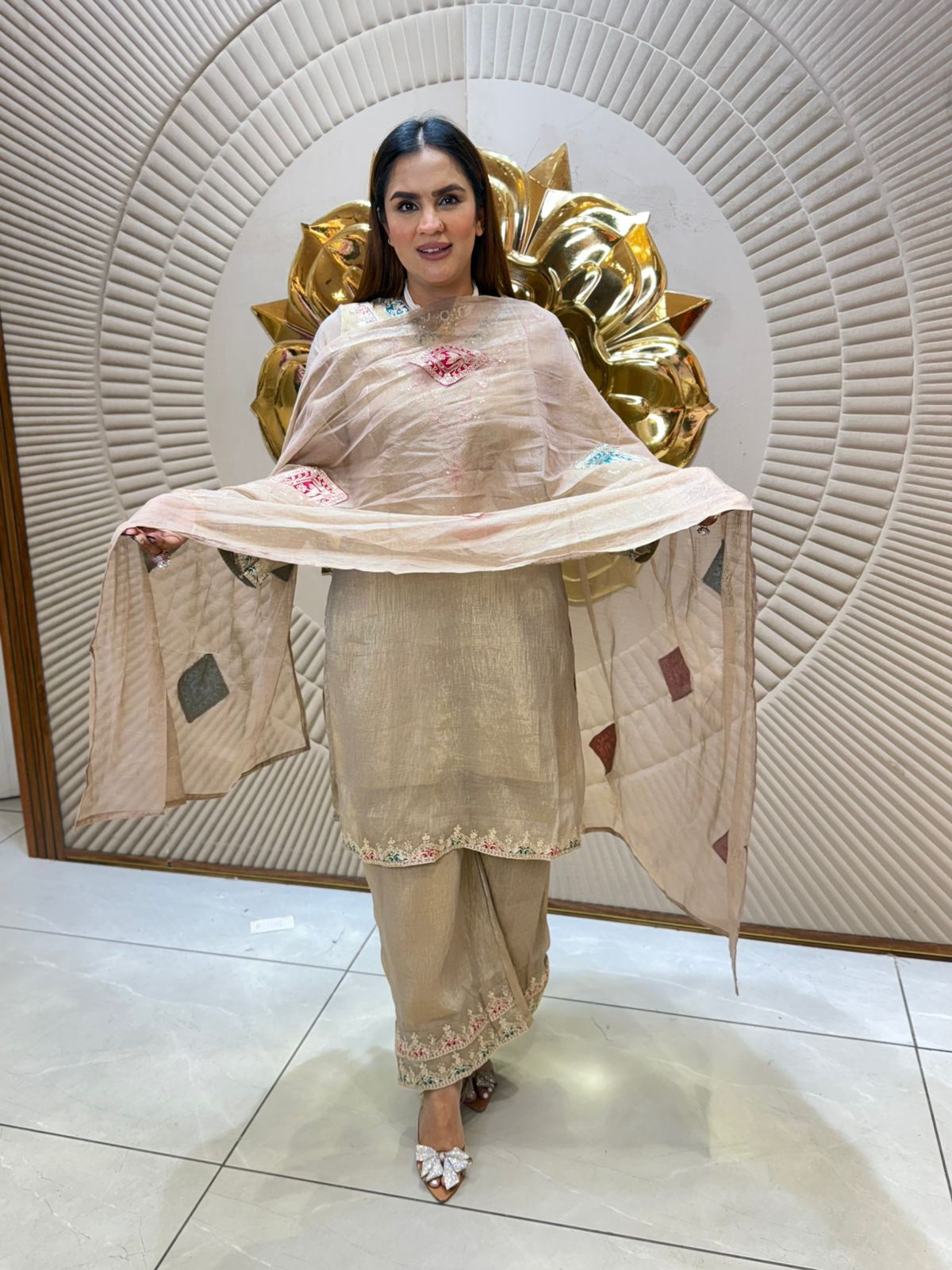 Elegant Suit With Designer Dupatta PC2161