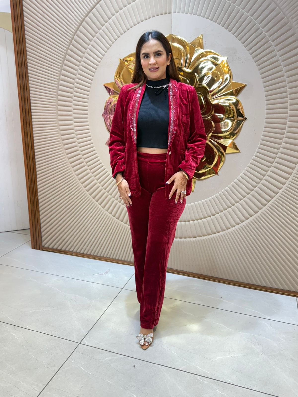 Beautiful Velvet Co-Ord Set PC2171