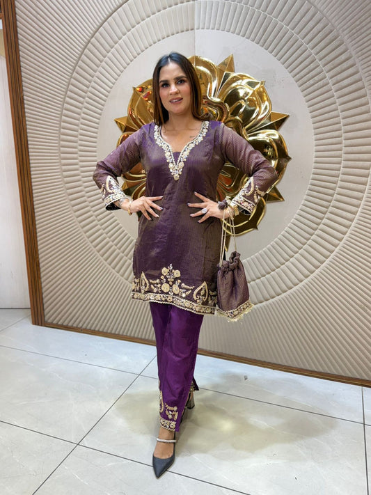 Beautiful Suit With Hand Bag PC2201