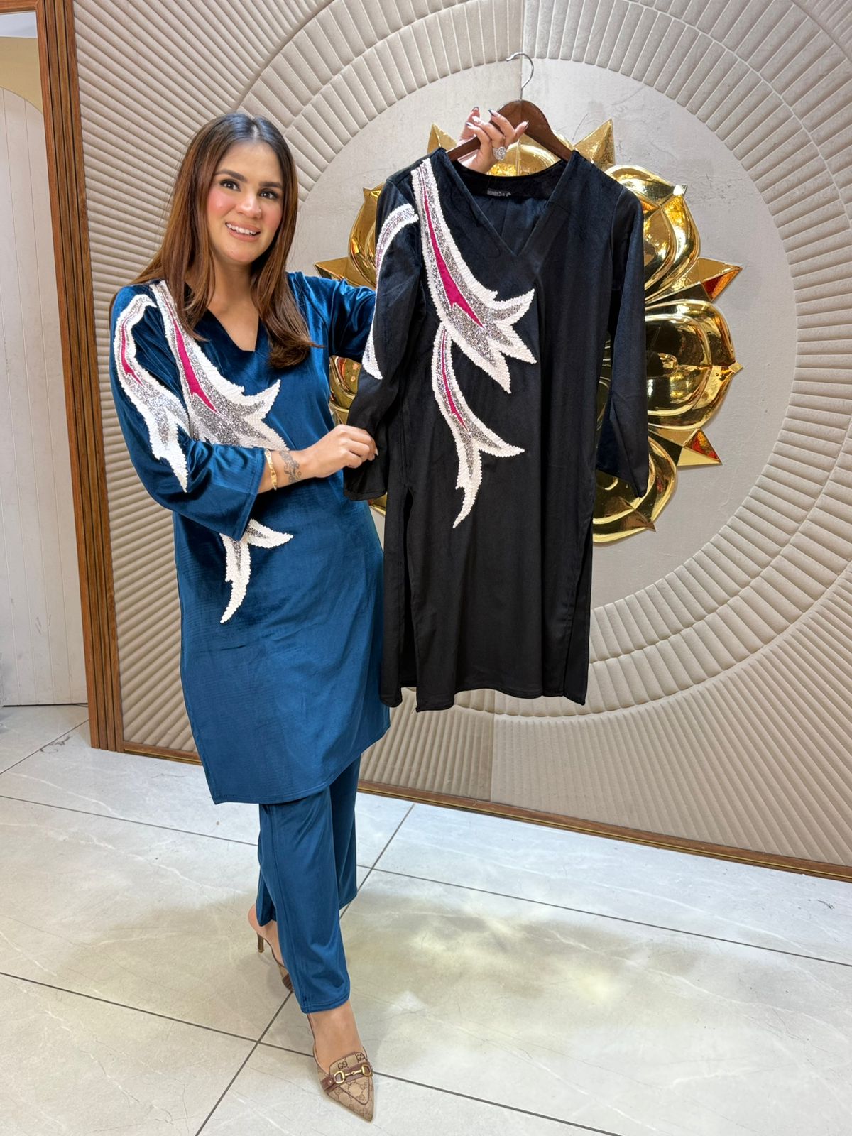 Stunning Co-Ord Set With Sequence Work PC2210