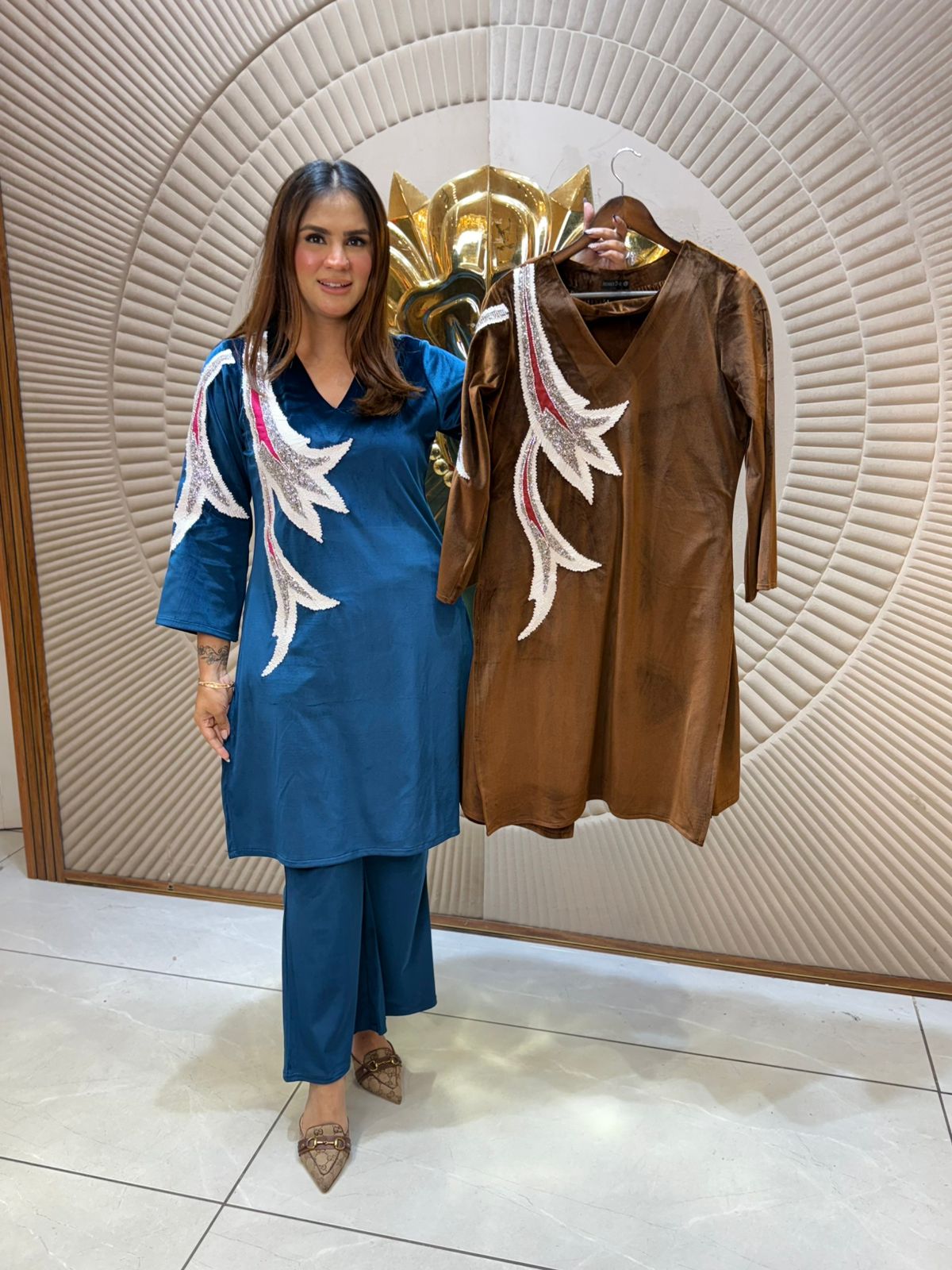 Stunning Co-Ord Set With Sequence Work PC2210