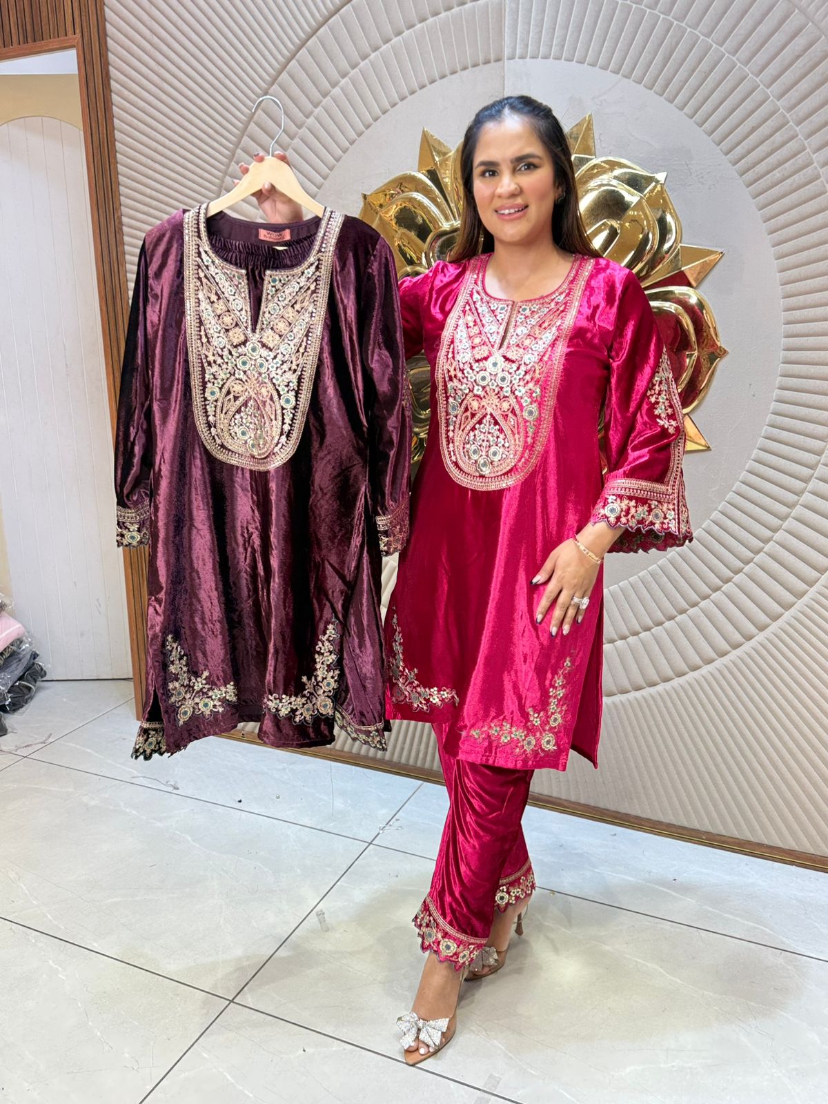 Elegant Velvet Dress PC2215