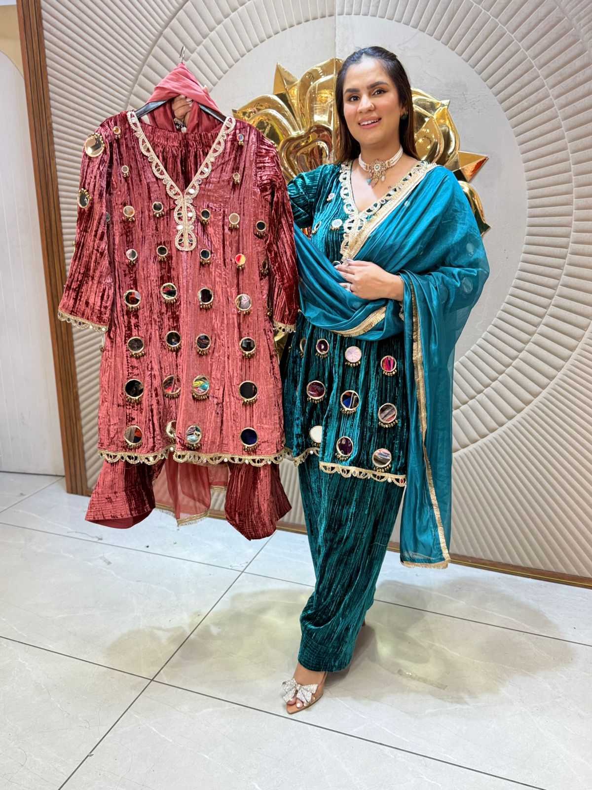 Beautiful Velvet Suit PC2217