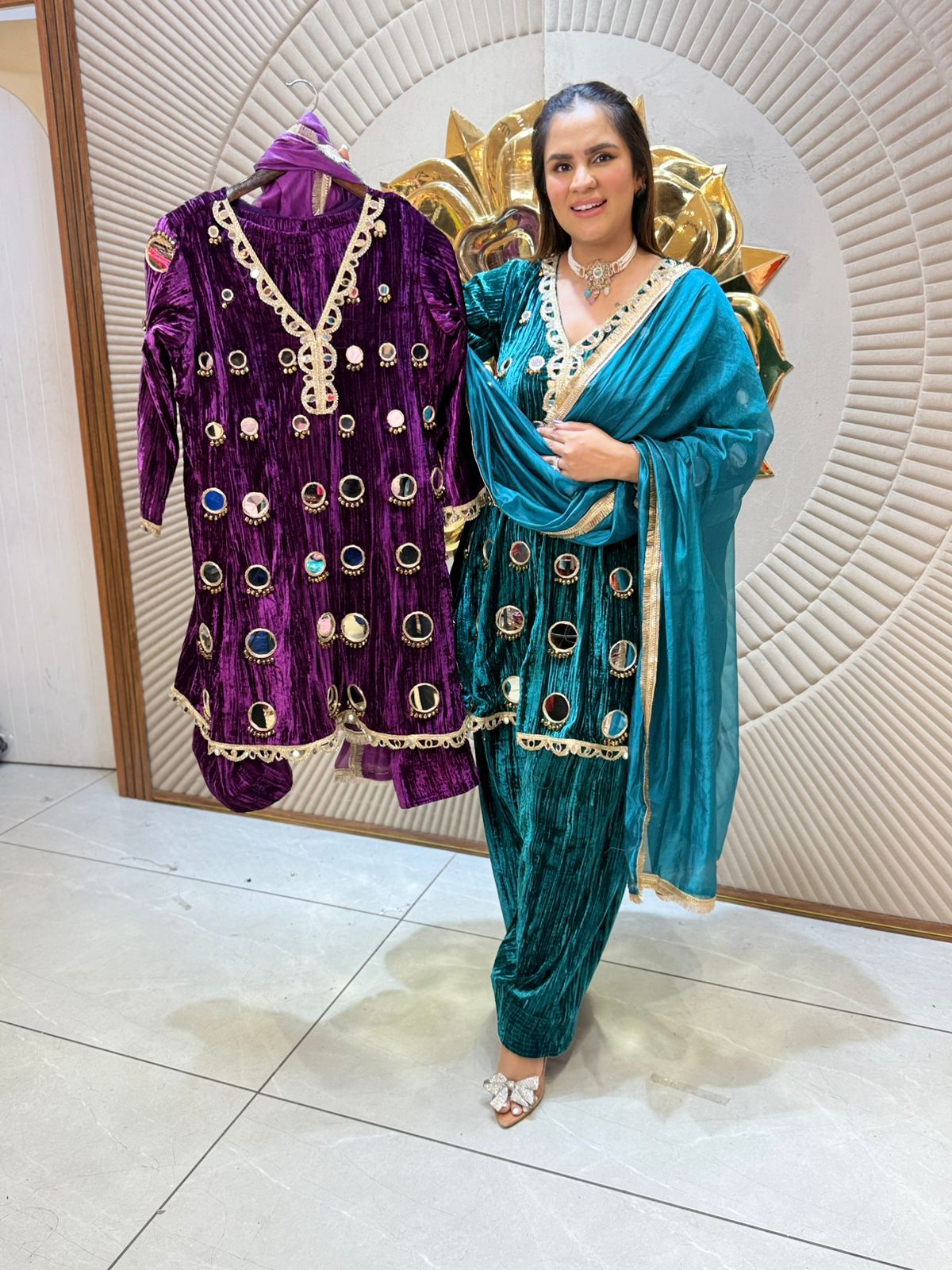 Beautiful Velvet Suit PC2217