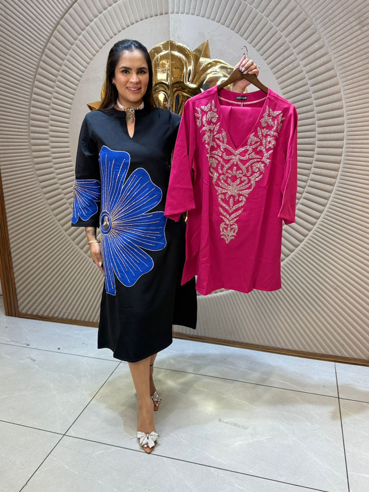 Beautiful Cordset With Front Neck Design PC2219