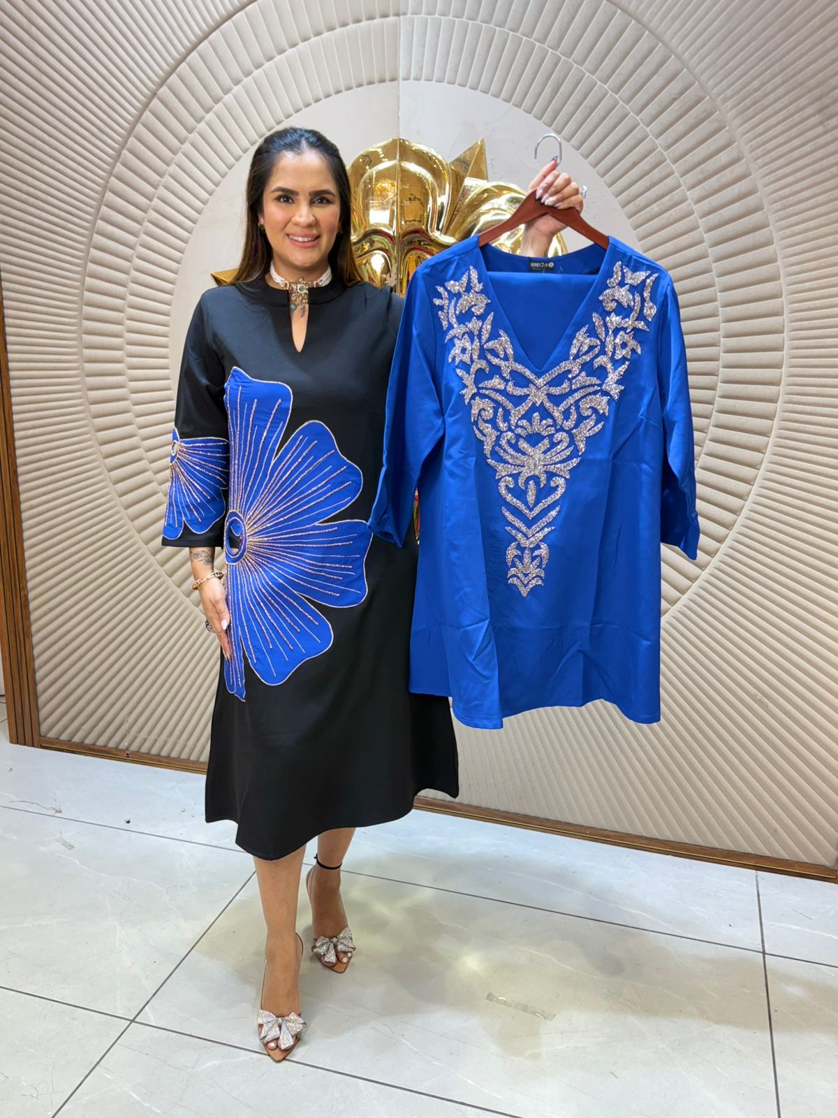 Beautiful Cordset With Front Neck Design PC2219