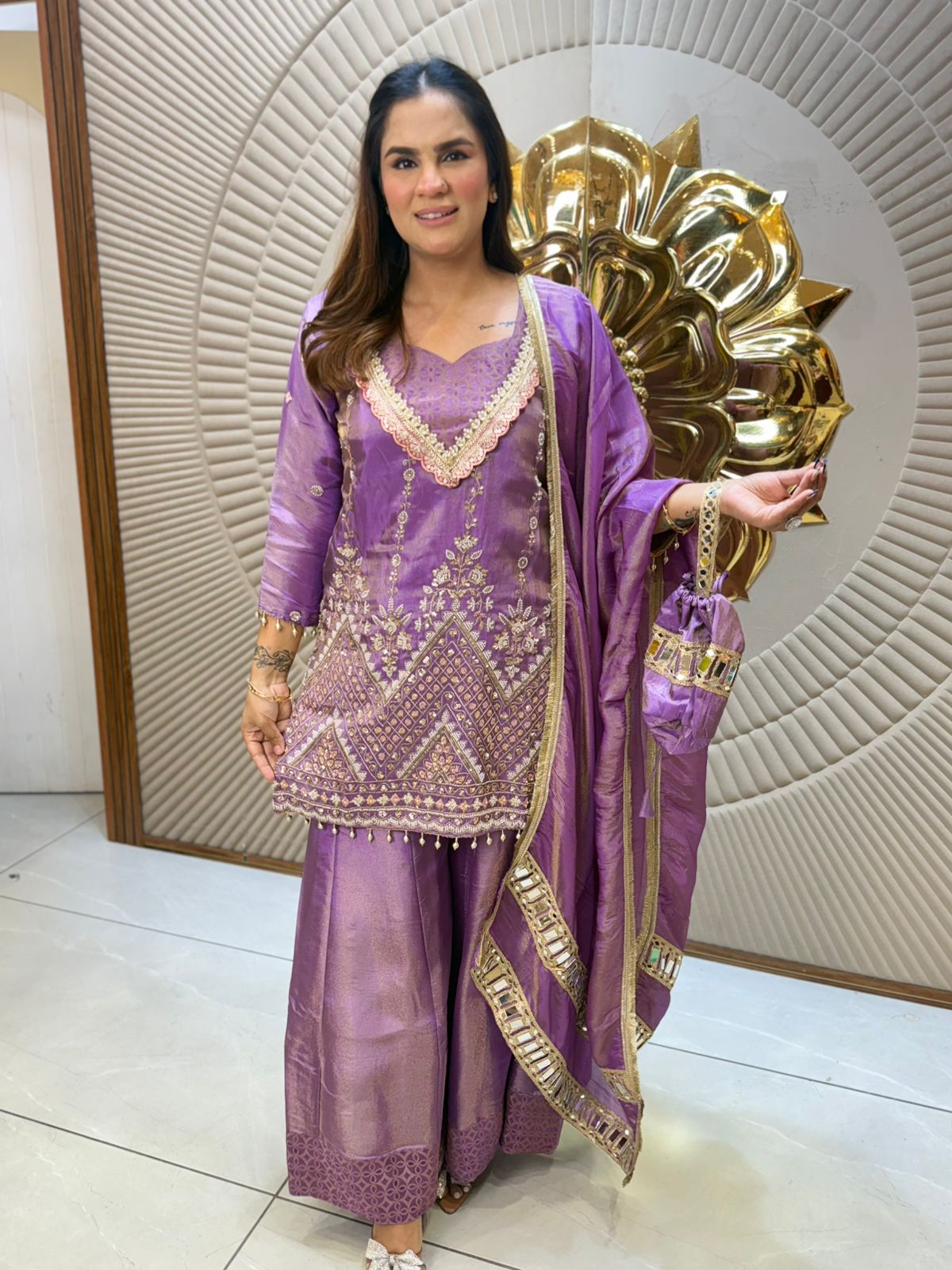 Stunning Heavy Work Party Wear Suit PC2234