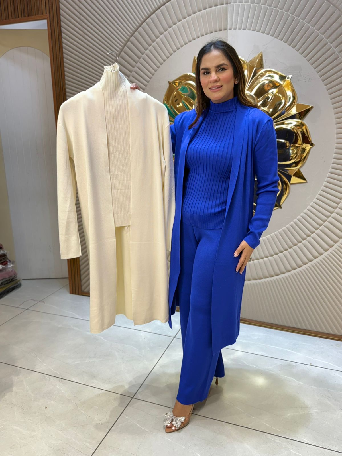 Stunning Co-Ord Set With Long Shrug PC2237