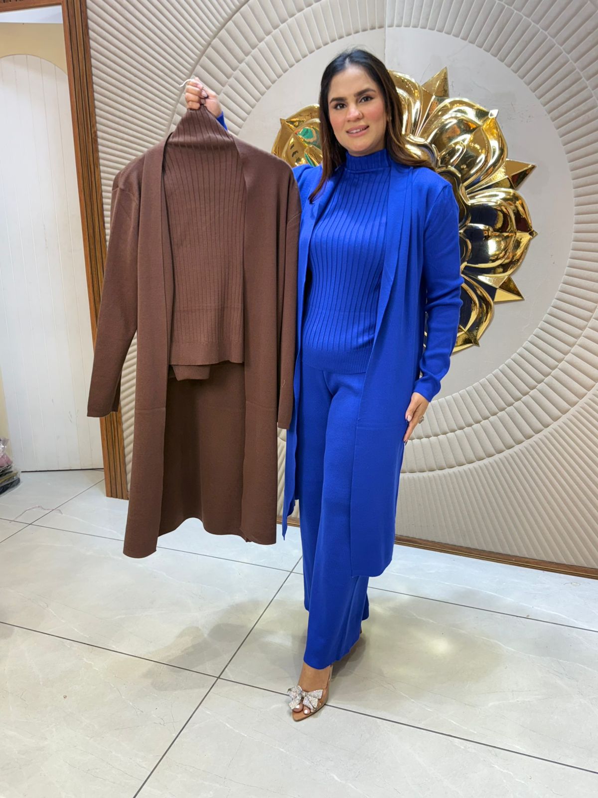 Stunning Co-Ord Set With Long Shrug PC2237