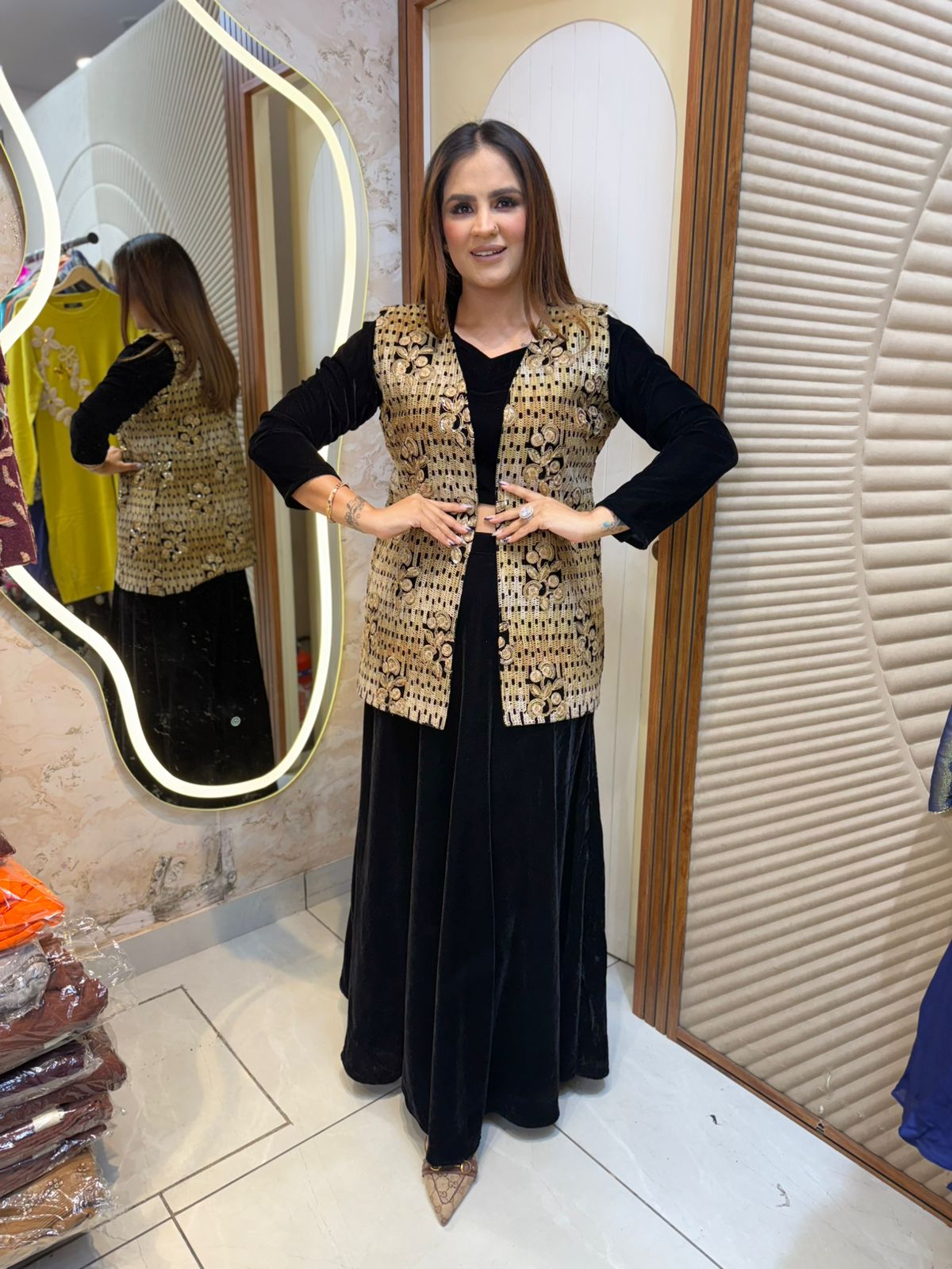 Beautiful Skirt Top with Jacket PC2238