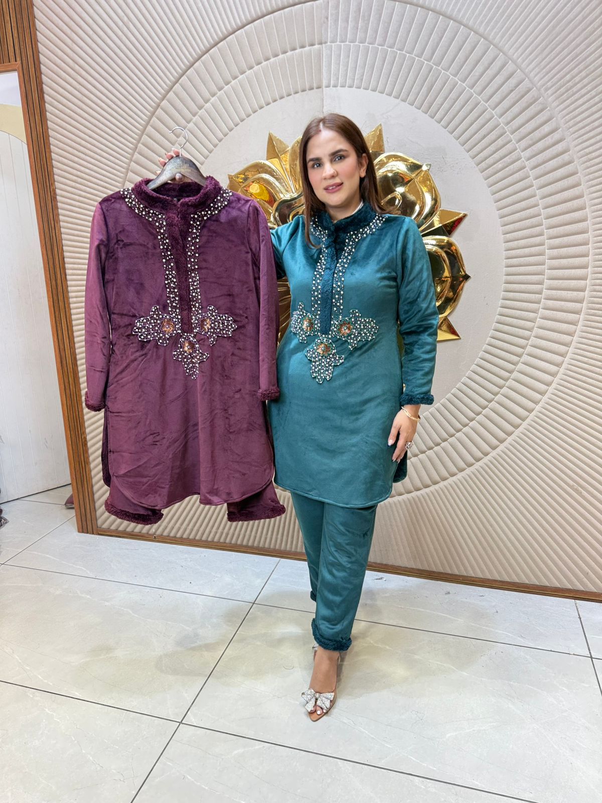 Elegant Winter Wear Dress PC2280