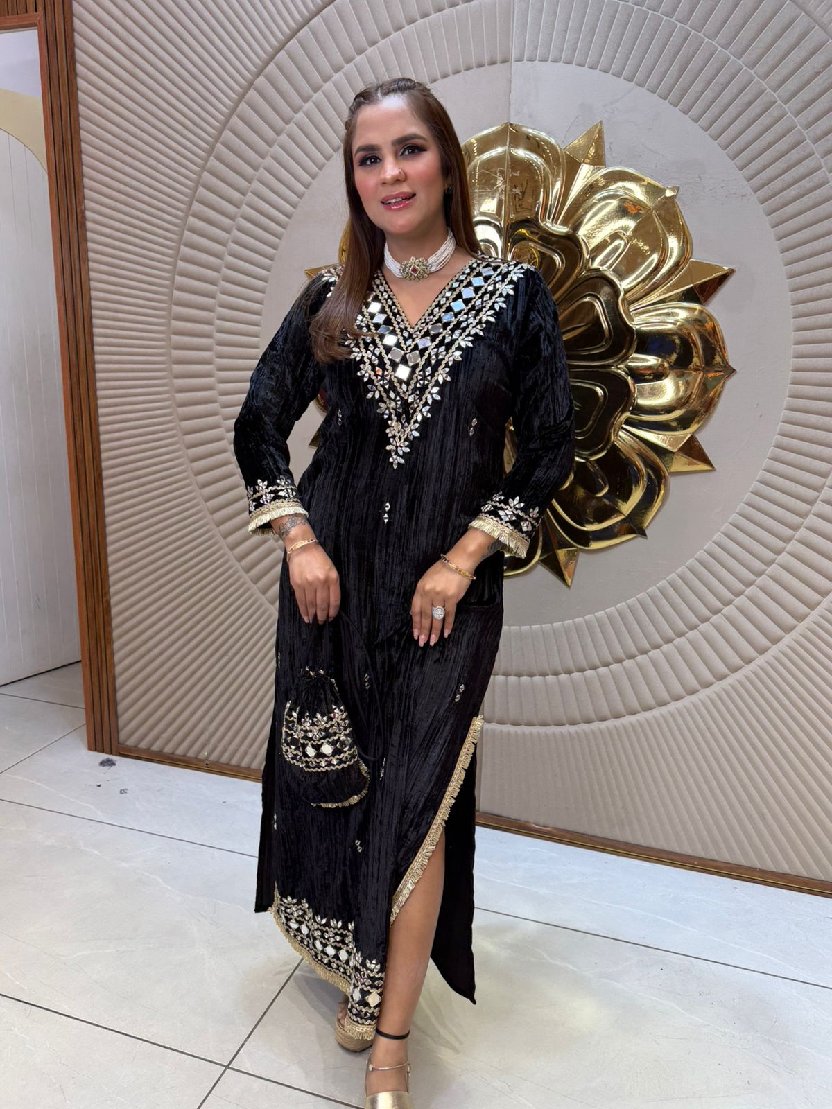 Velvet one Piece Dress PC2324