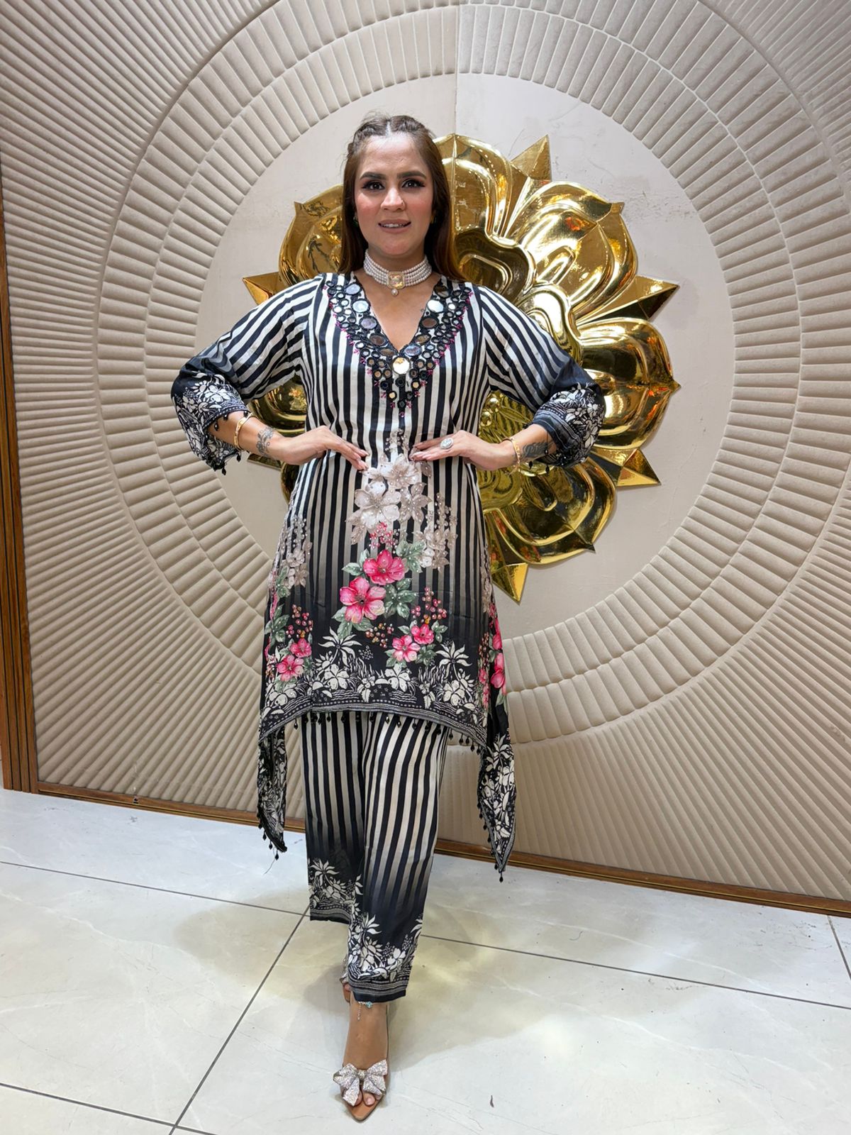 Elegant Crape Shirt Work PC2332