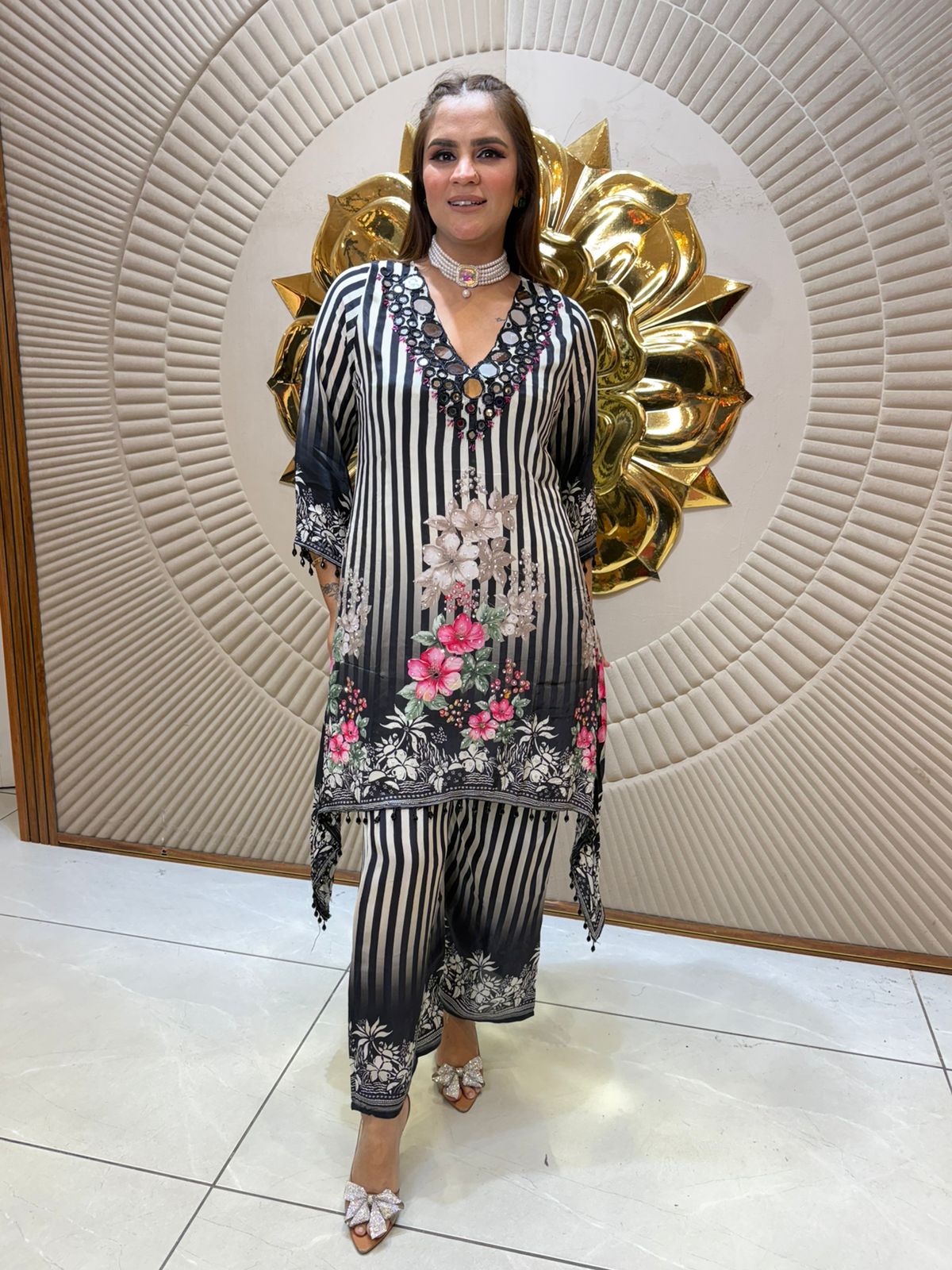 Elegant Crape Shirt Work PC2332