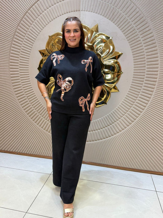 Woolen Cordset With Beautiful Knots Design PC2339