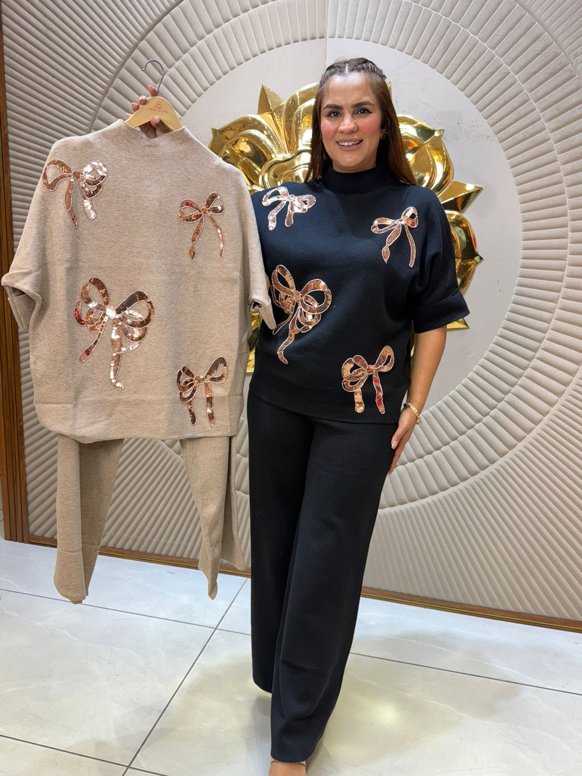 Woolen Cordset With Beautiful Knots Design PC2339