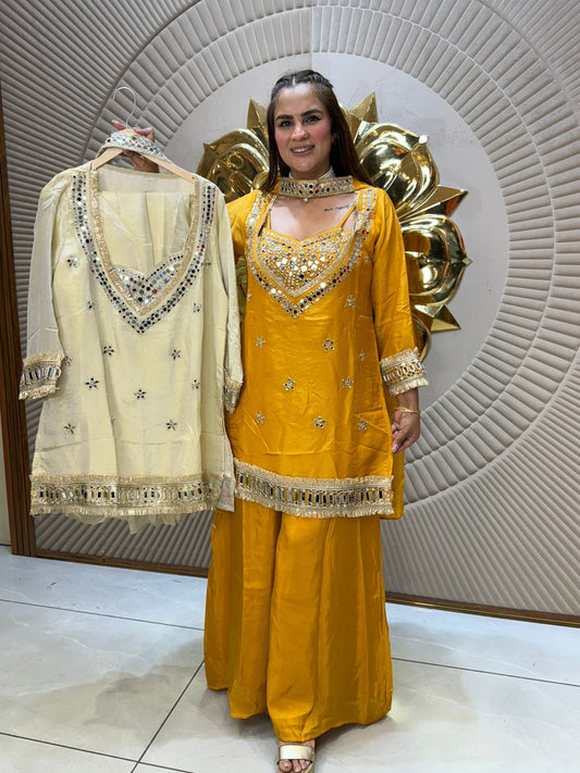 Beautiful Suit With Mirror Work PC2340