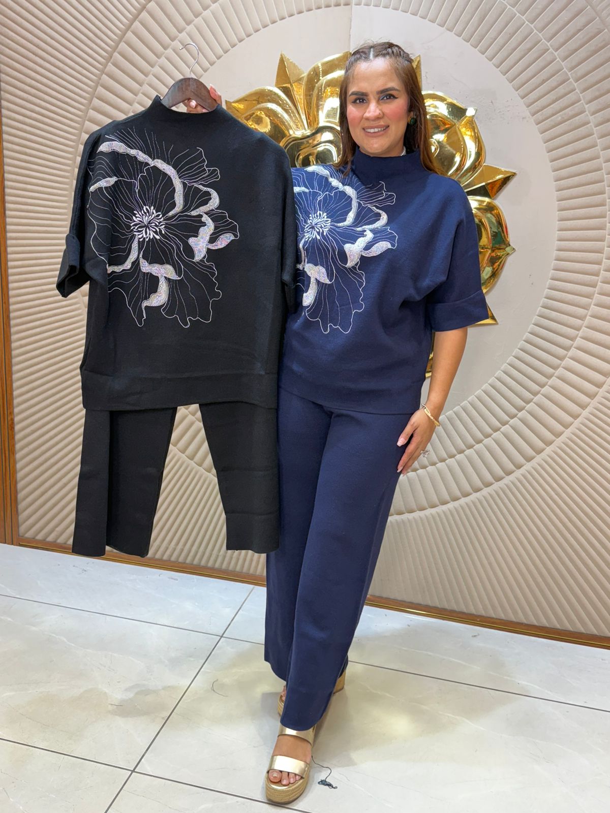 Imported Cordset With Front Flower PC2345