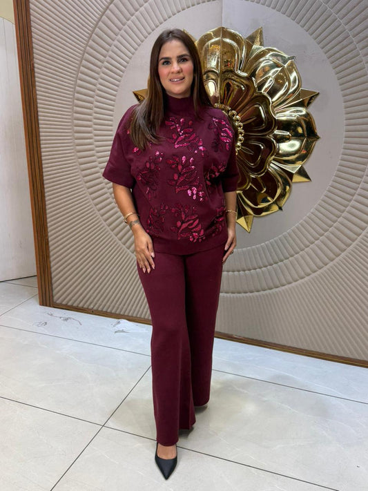 Stunning Co-Ord Set With Sequence Work PC2347