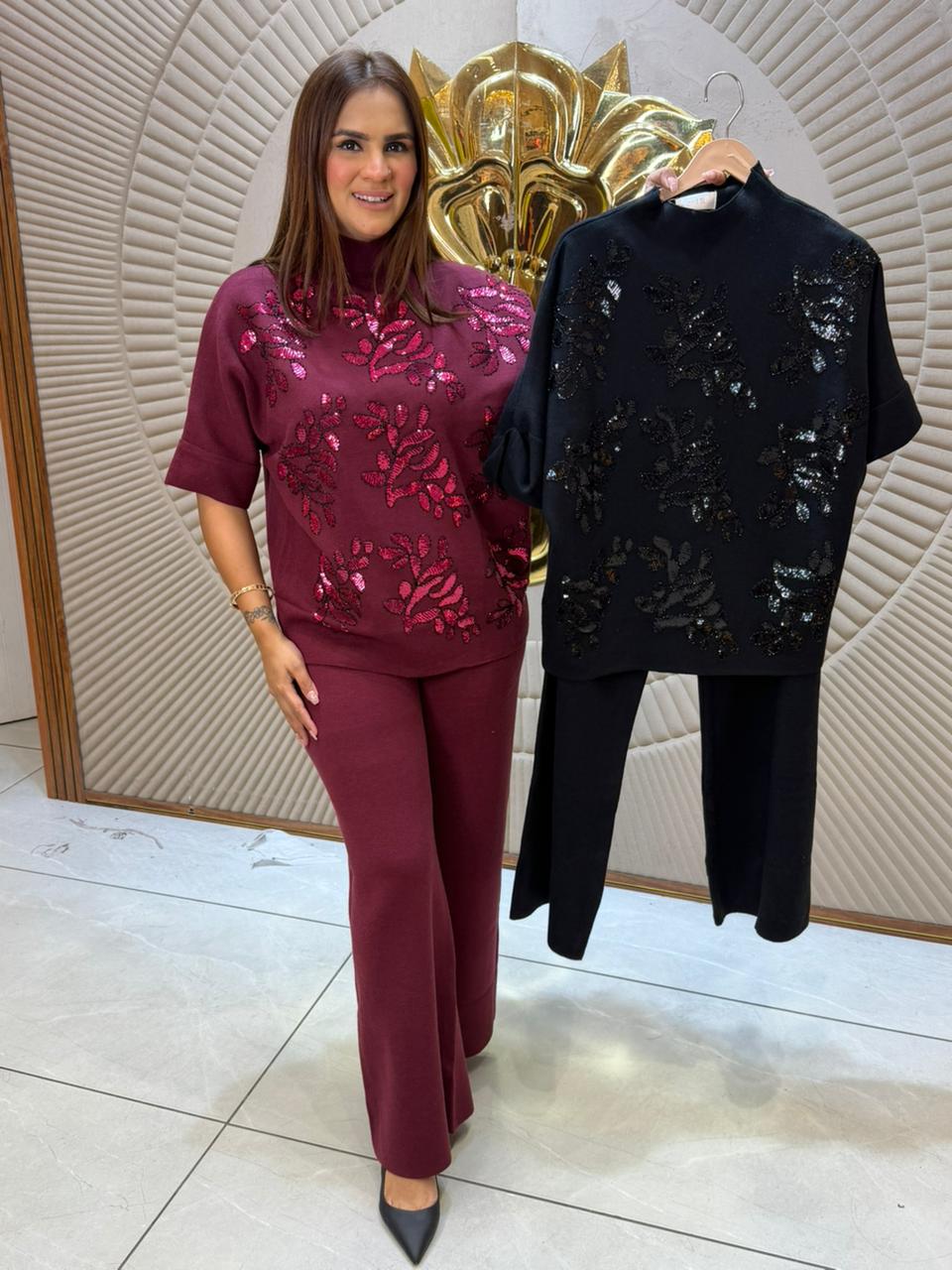 Stunning Co-Ord Set With Sequence Work PC2347