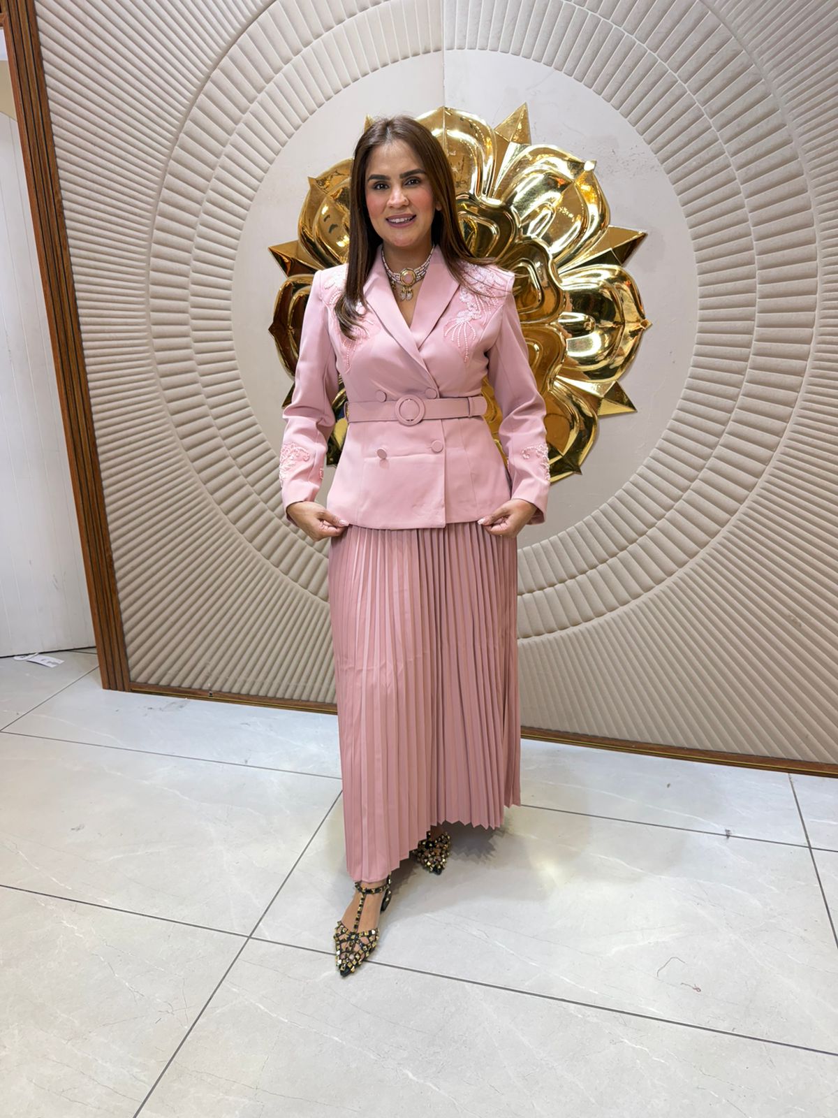 Elegant Dress with Belt PC2371