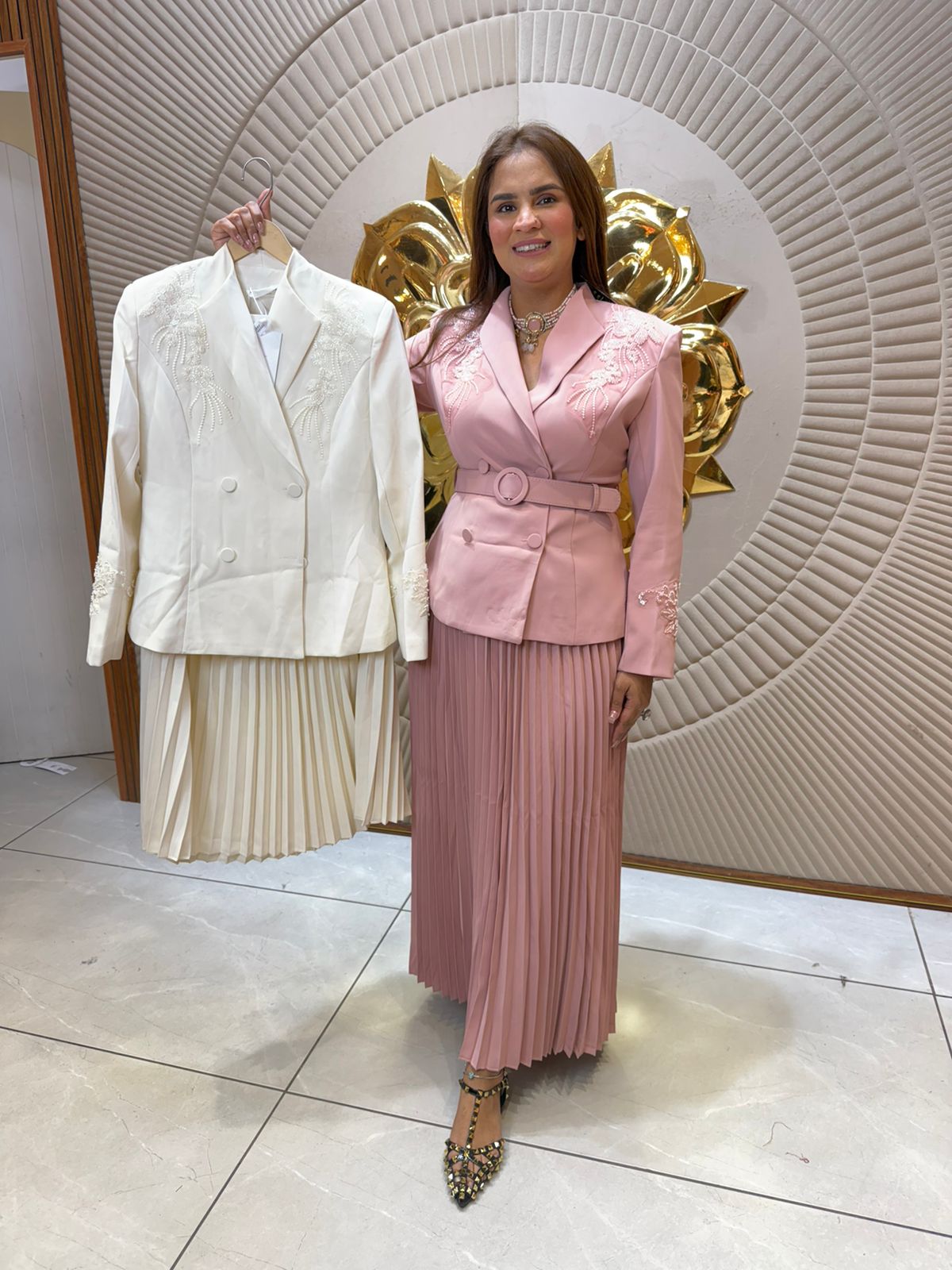 Elegant Dress with Belt PC2371