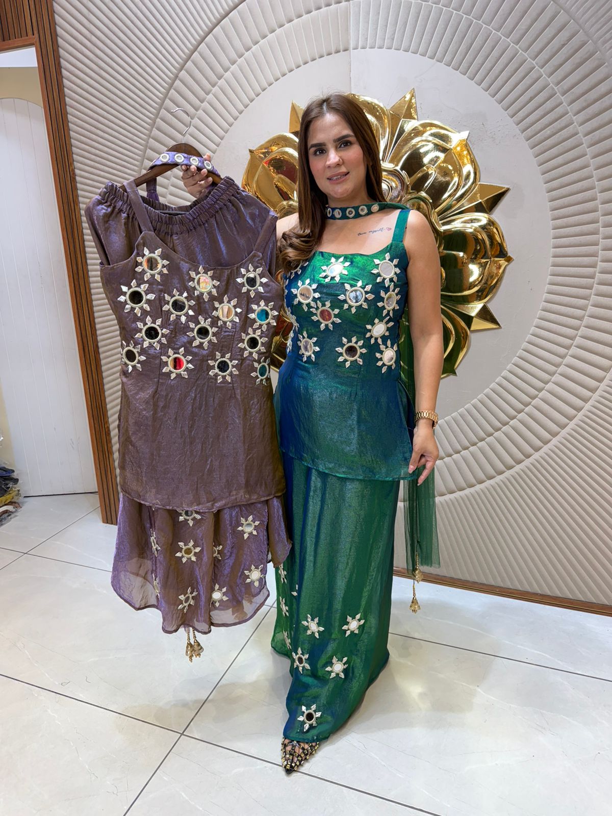 Elegant Flower Design Dress PC2386