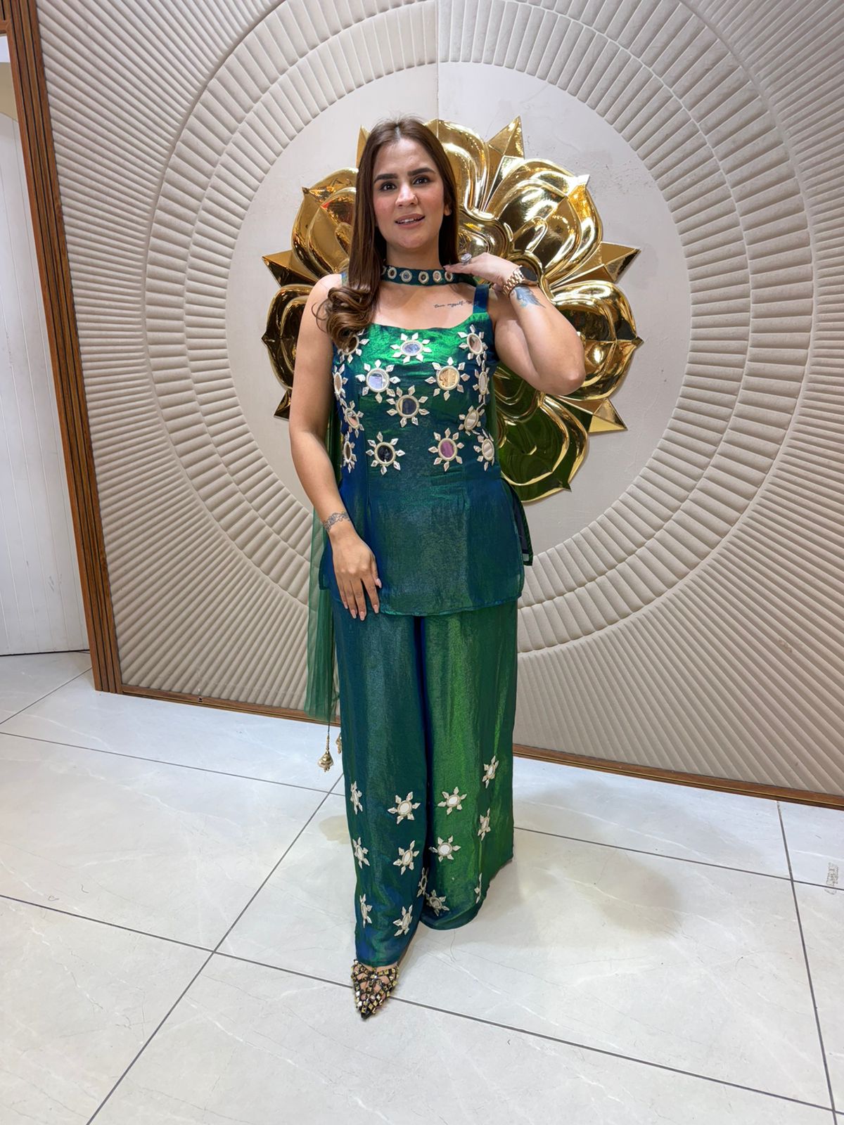 Elegant Flower Design Dress PC2386