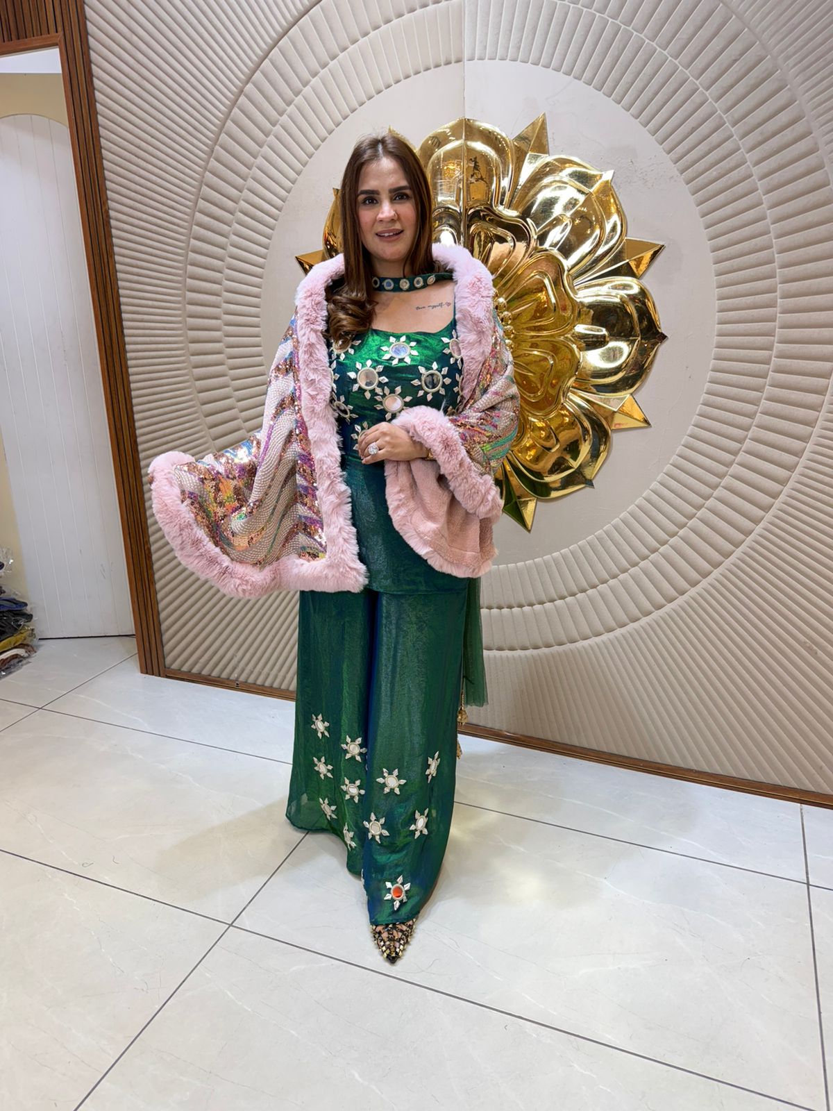 Elegant Flower Design Dress PC2386