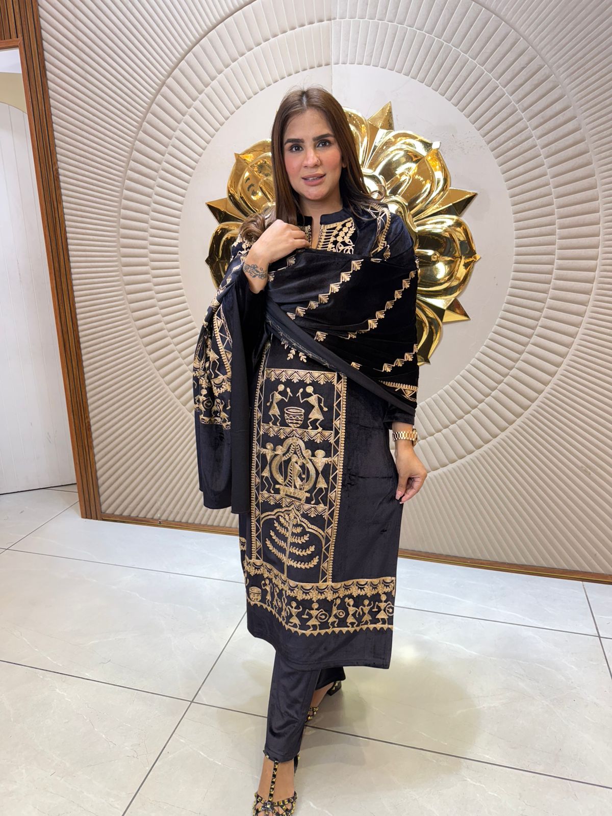 Beautiful Latest Woolen Suit PC2390