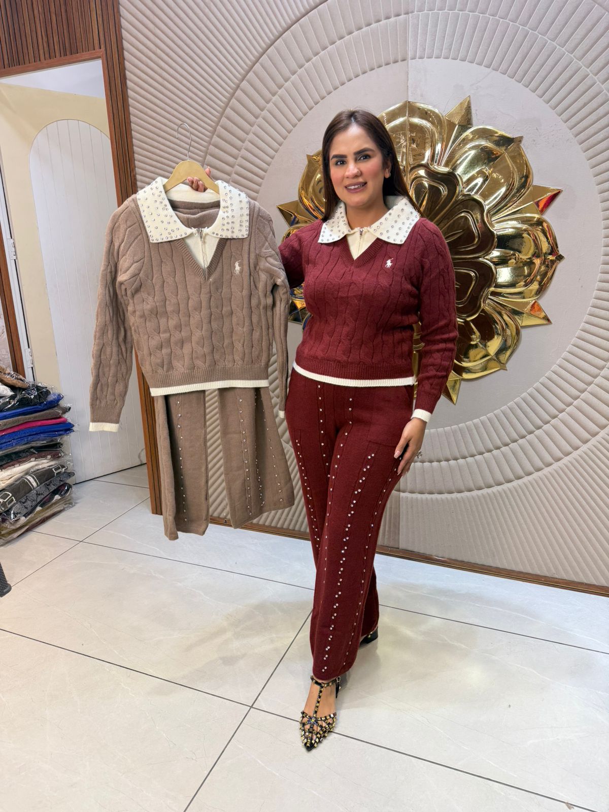 Elegant Winter Coord Set PC2398