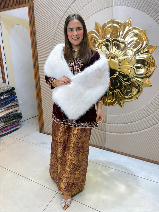 Elegant Velvet Shawl PC2459