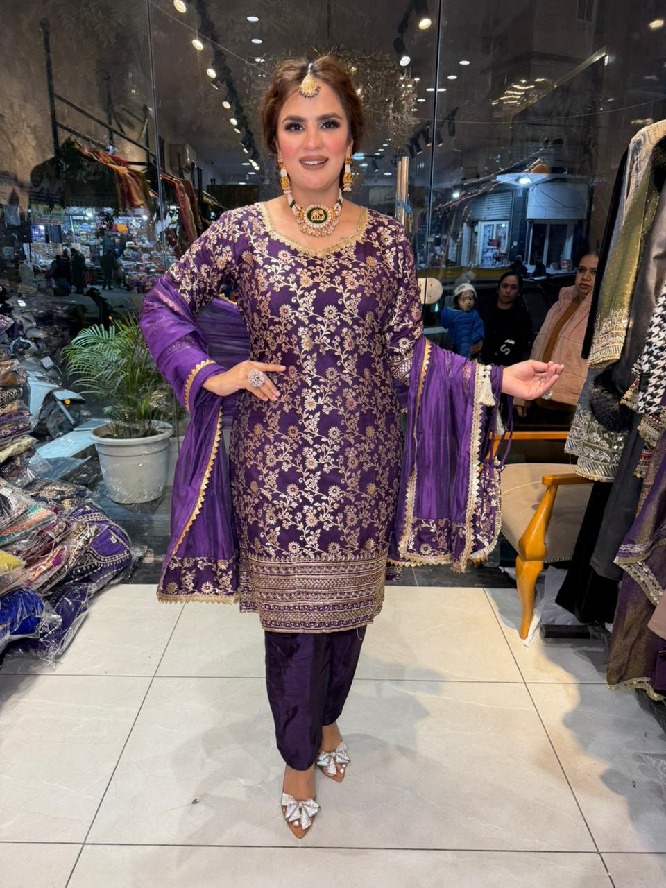 Beautiful Banarsi Silk Suit PC2511